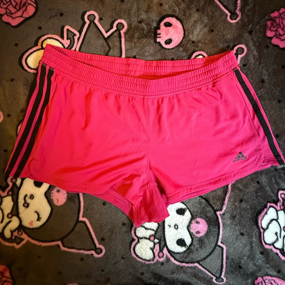 adidas Hot Pink preppy Athletic Shorts